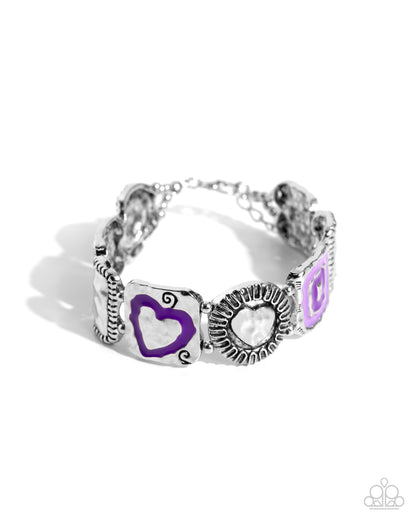 Hammered History - purple - Paparazzi bracelet