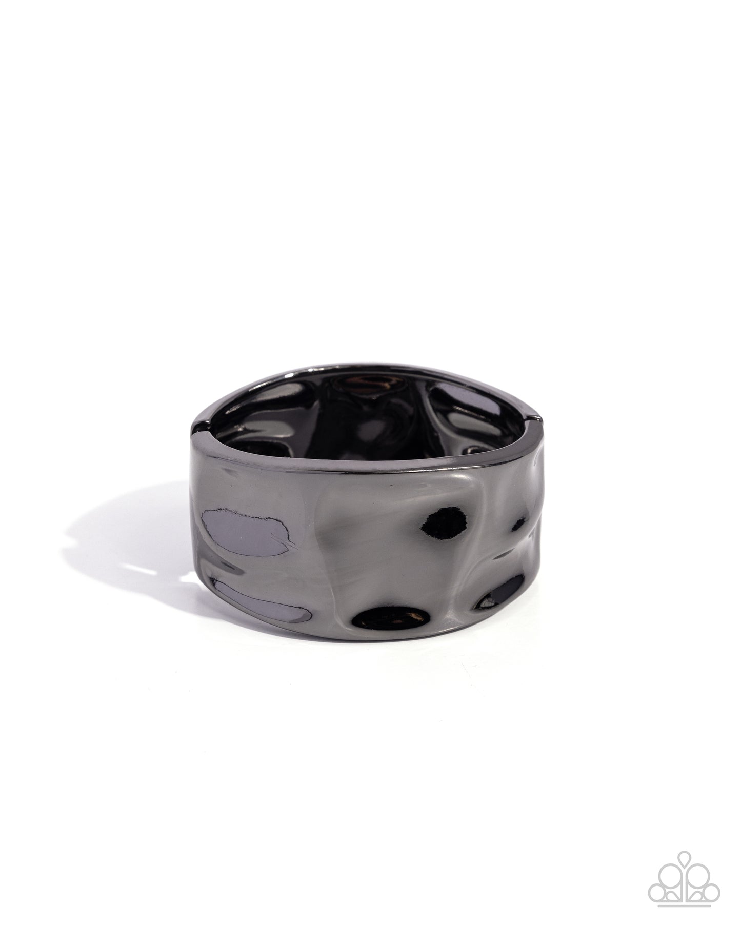 Hammered Hope - black - Paparazzi bracelet