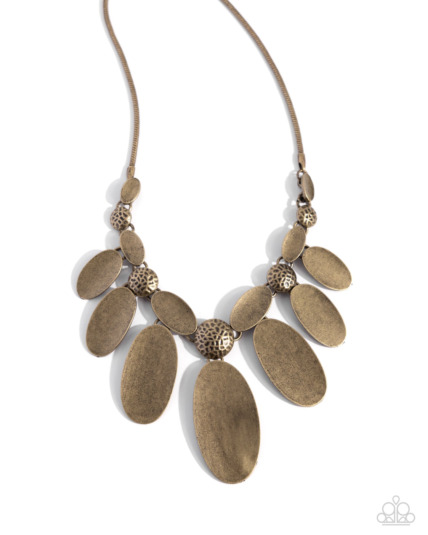 Hammered Horoscope - brass - Paparazzi necklace