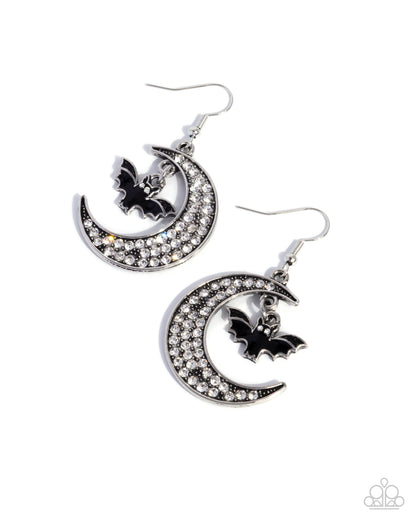 Handcrafted Halloween - black - Paparazzi earrings