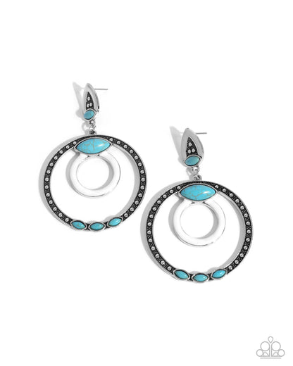 Handcrafted Hero - white - Paparazzi earrings