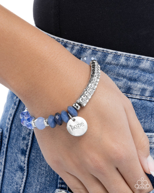 Handcrafted Hope - blue - Paparazzi bracelet