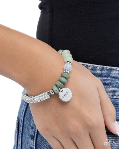 Handcrafted Hope - green - Paparazzi bracelet