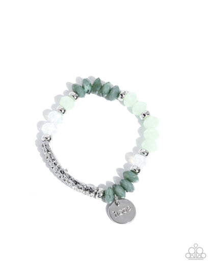 Handcrafted Hope - green - Paparazzi bracelet