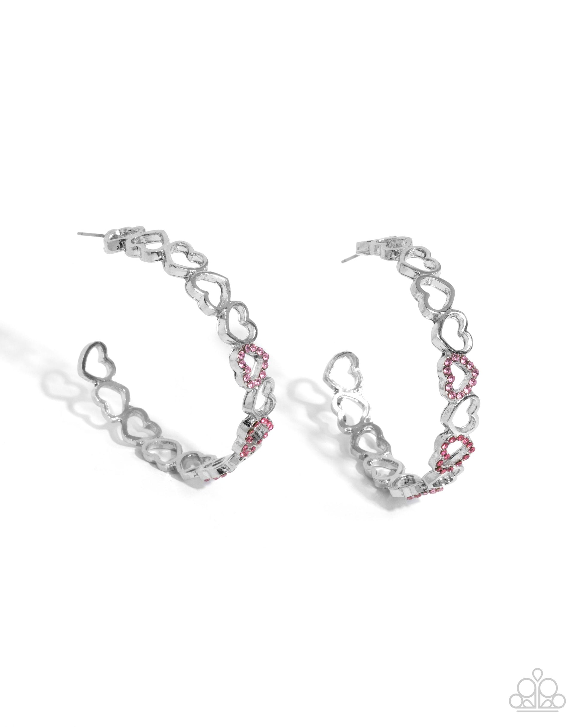 Happier Than Ever - pink - Paparazzi earrings