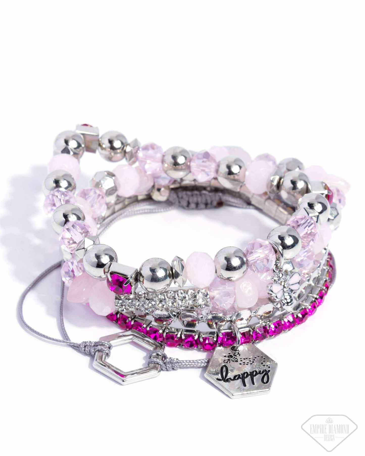 Happy as Can BEE - pink - Paparazzi bracelet