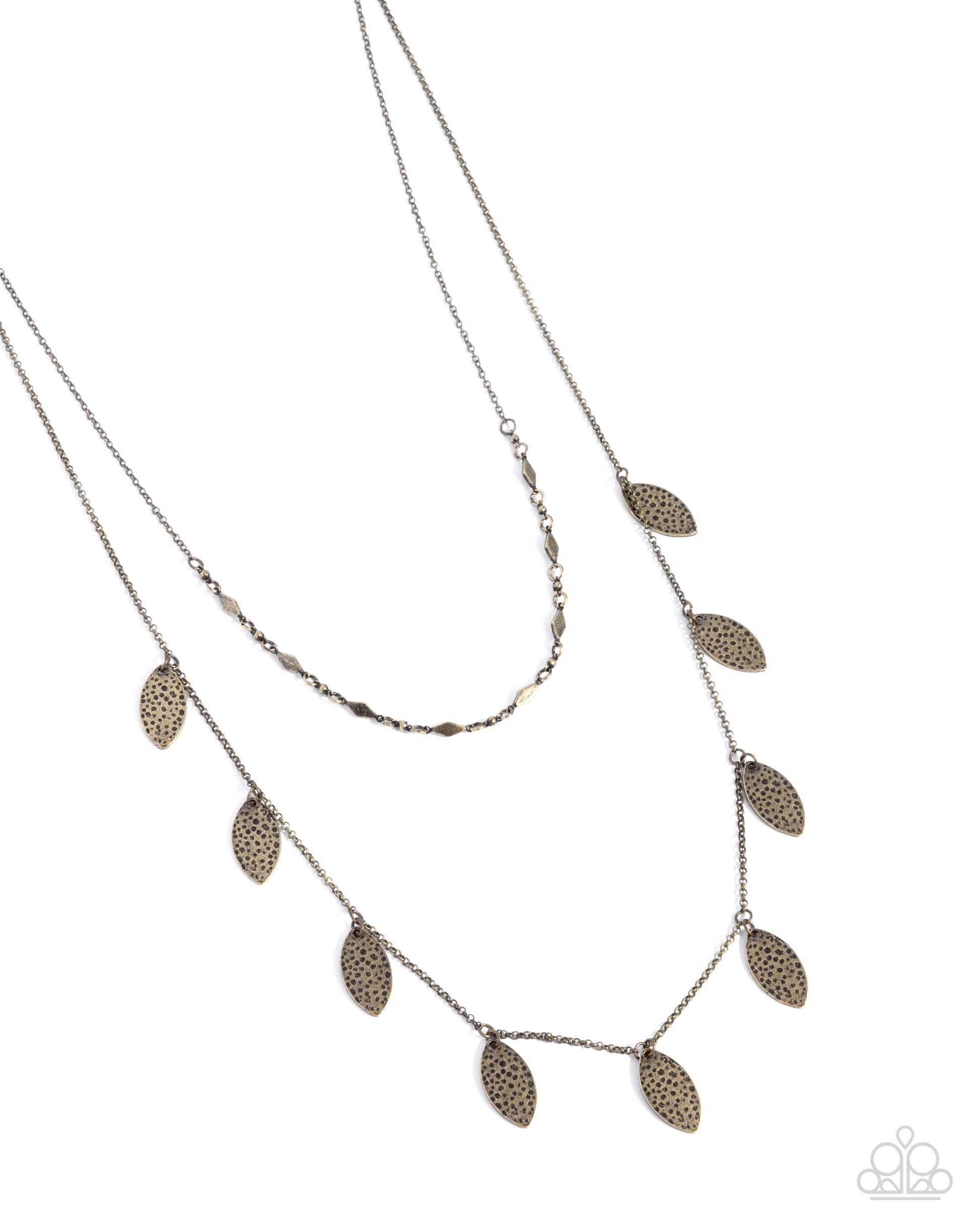 Hard Days Work - brass - Paparazzi necklace