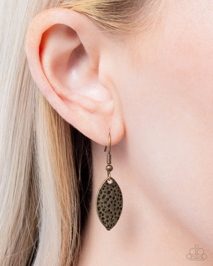 Hard Days Work - brass - Paparazzi necklace