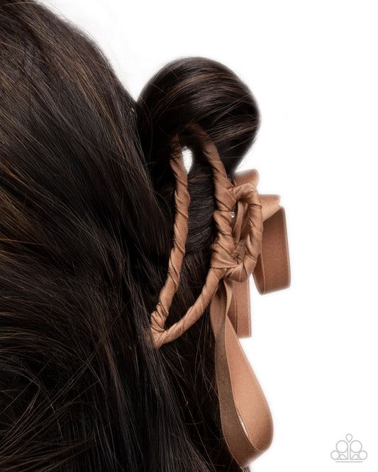 Harmonious Hairstylist - brown - Paparazzi hair clip