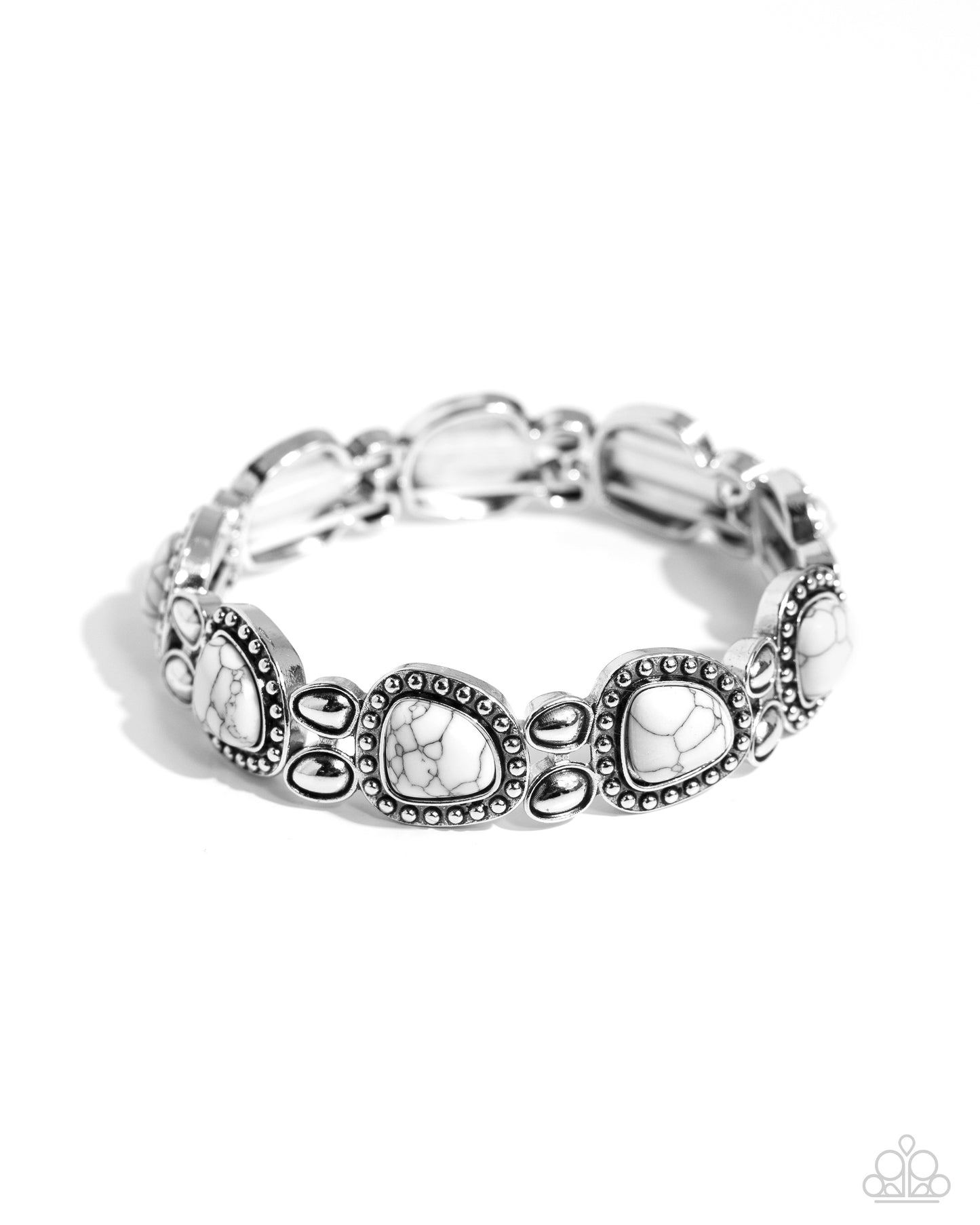 Harmonious Headliner - white - Paparazzi bracelet