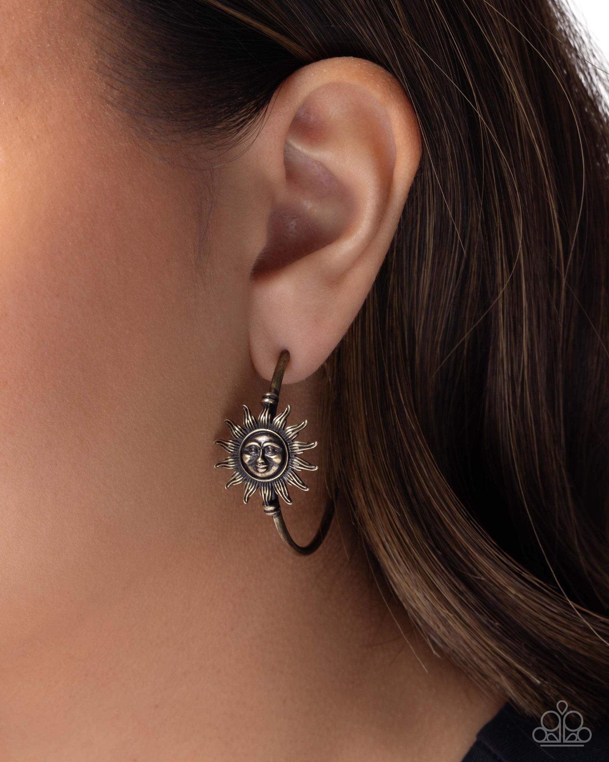 Haute Heraldry - brass - Paparazzi earrings