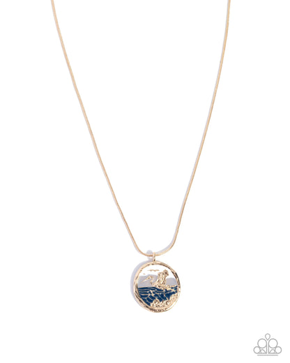 Haute Heron - blue - Paparazzi necklace