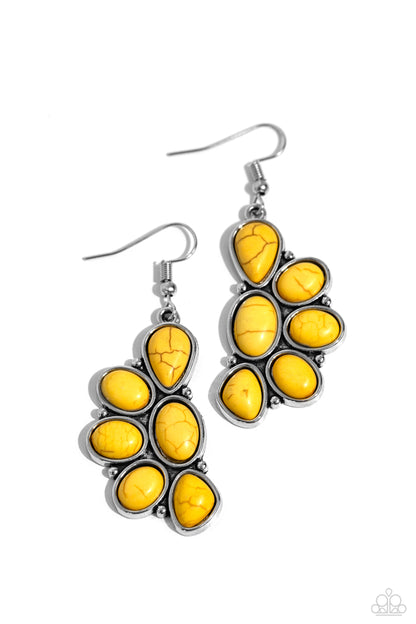 Havasu Hideaway - yellow - Paparazzi earrings