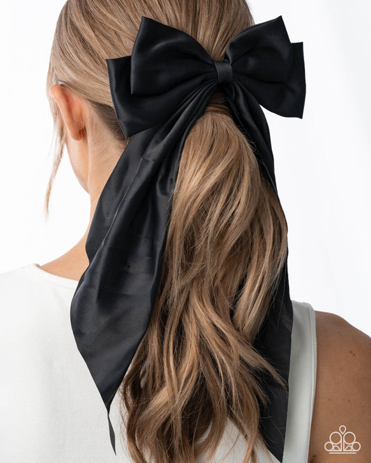 Have A BOW At It - black - Paparazzi hairclip