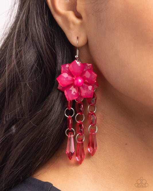 Hawaiian Hallmark - pink - Paparazzi earrings