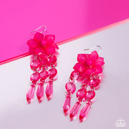 Hawaiian Hallmark - pink - Paparazzi earrings