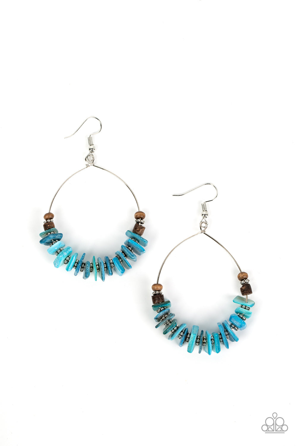 Hawaiian Kiss - blue - Paparazzi earrings