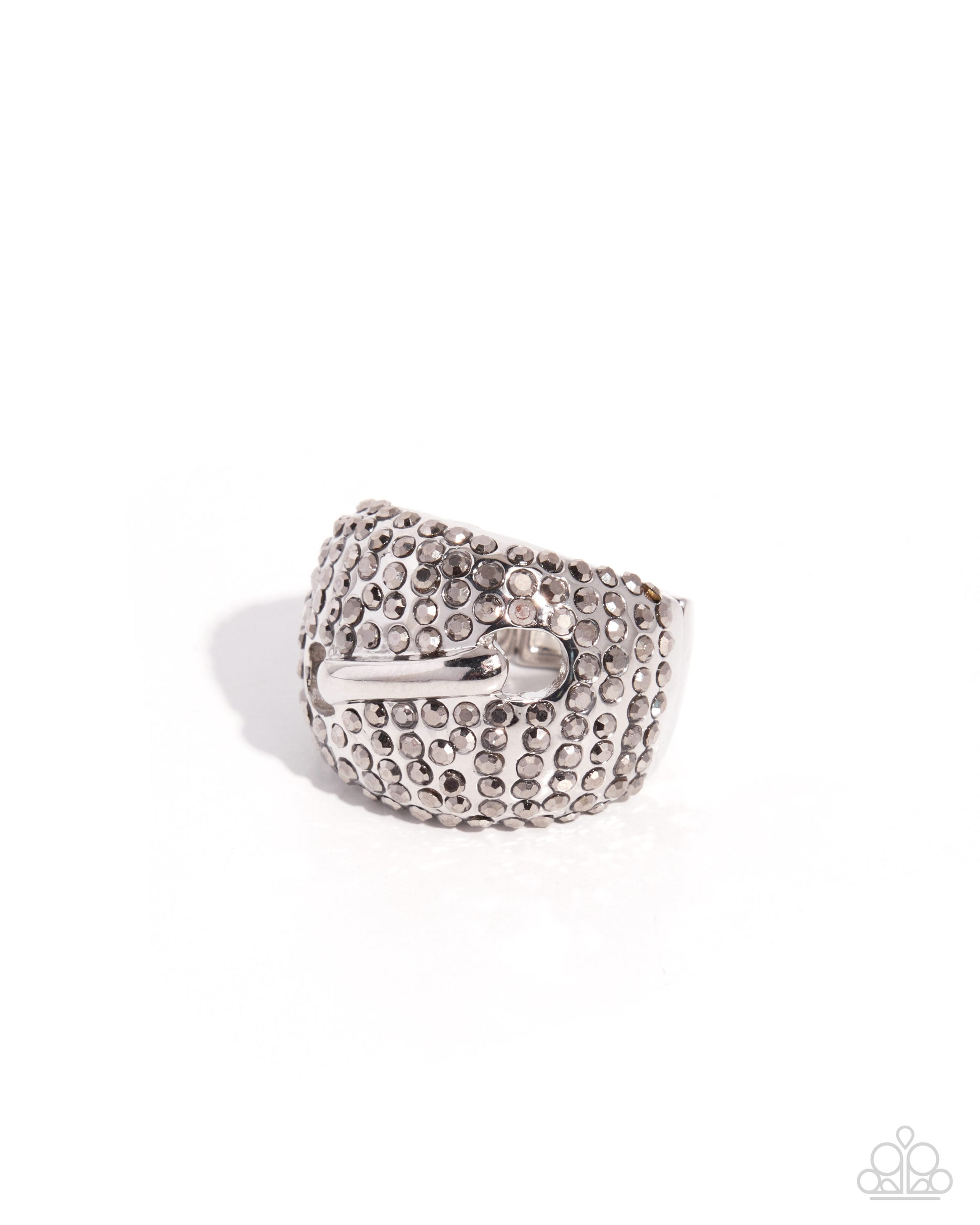 Hazy Hardware - silver - Paparazzi ring