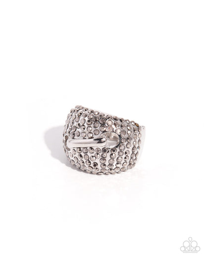 Hazy Hardware - silver - Paparazzi ring
