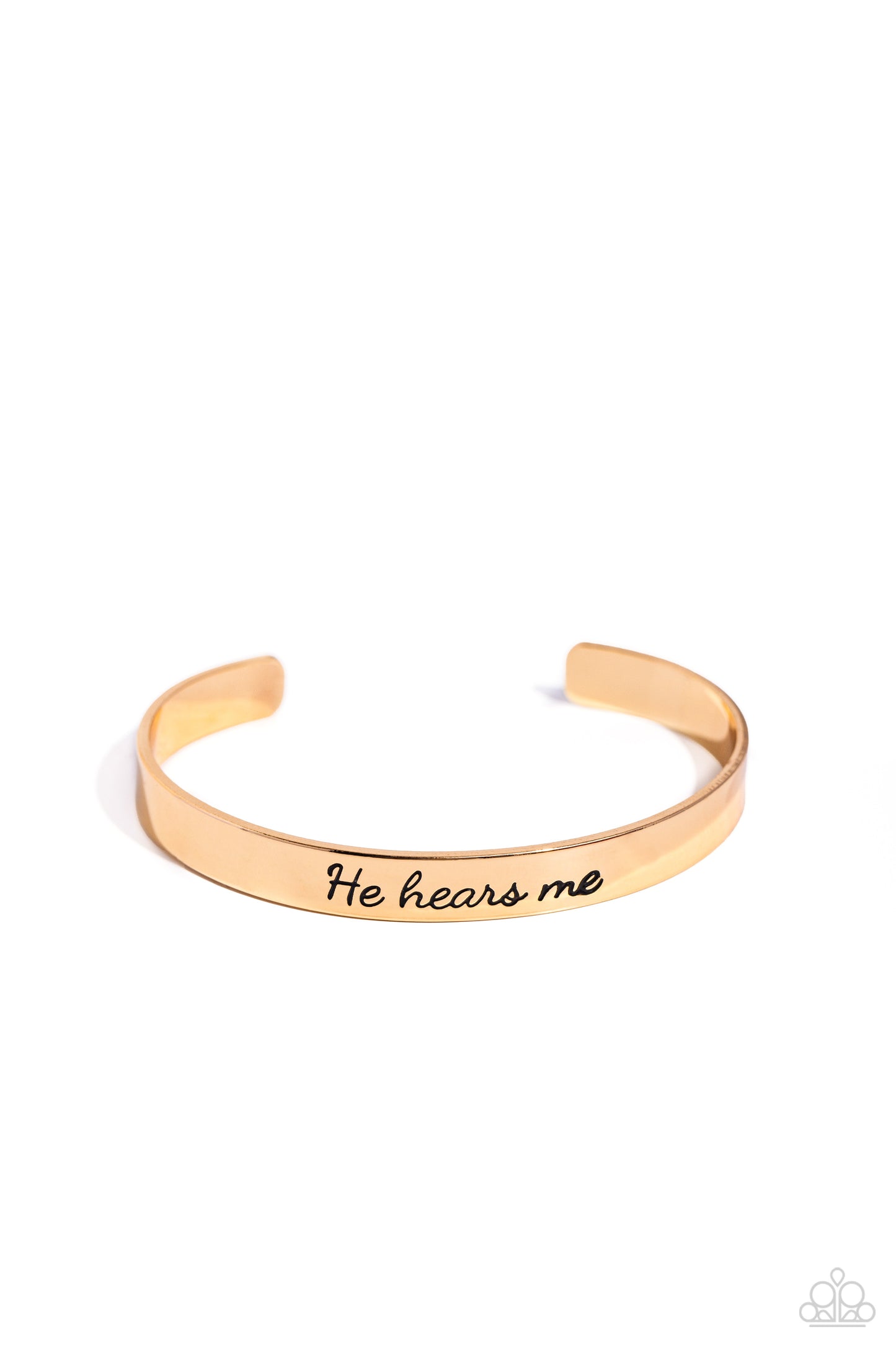He Hears - gold - Paparazzi bracelet