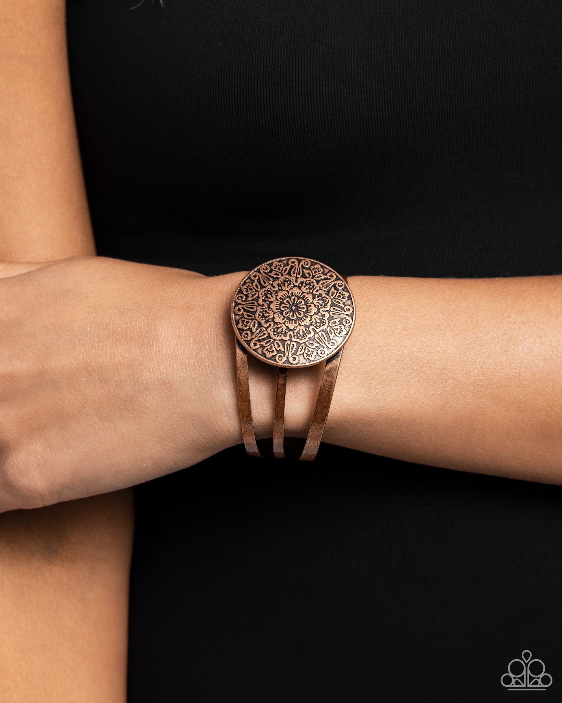 Head Over Hibiscus - copper - Paparazzi bracelet