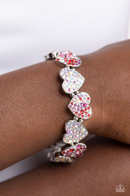 Headliner Heart - multi - Paparazzi bracelet