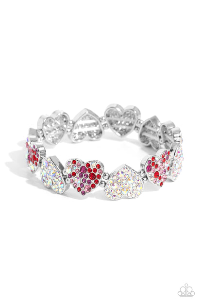 Headliner Heart - multi - Paparazzi bracelet