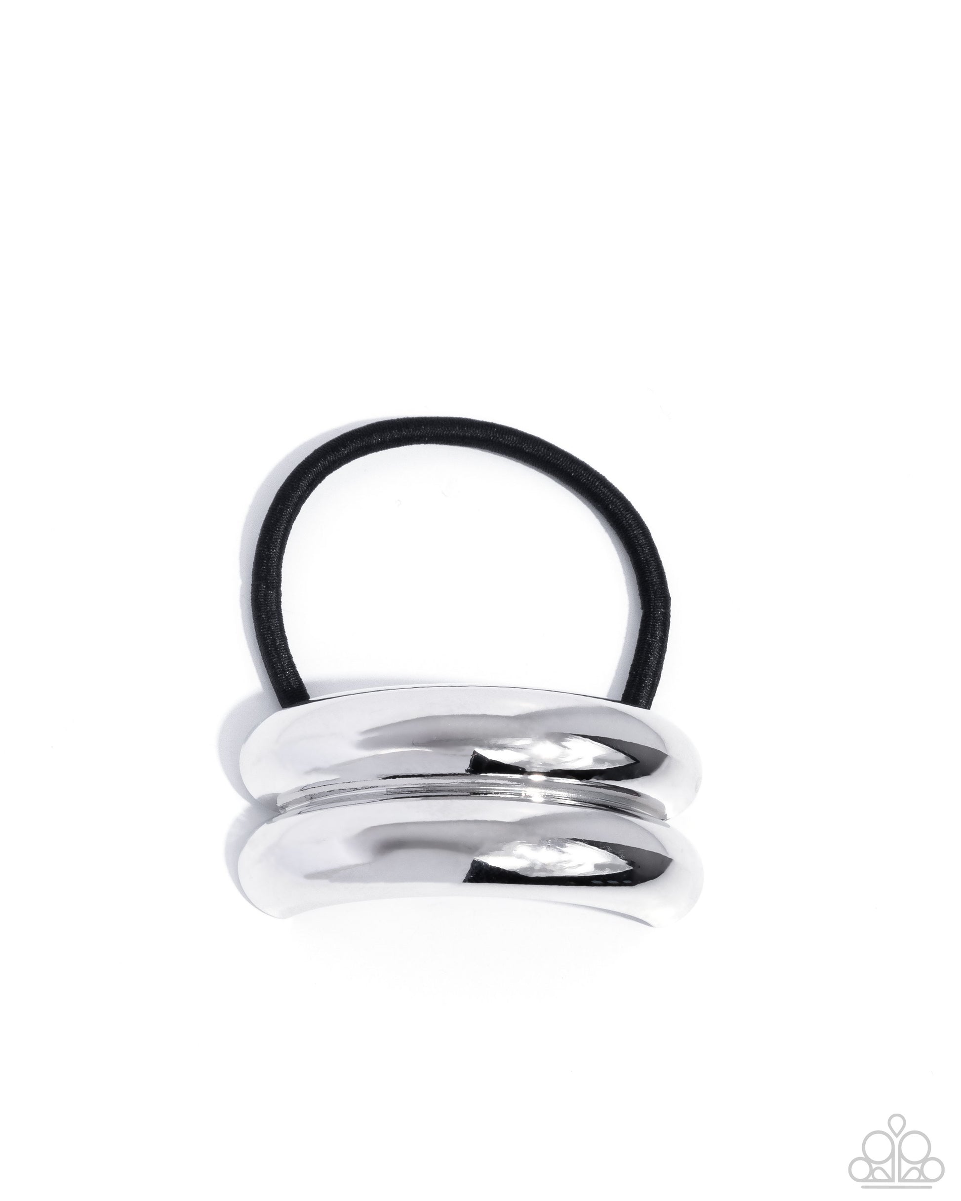 Headlining Hair Toss - silver - Paparazzi hair tie