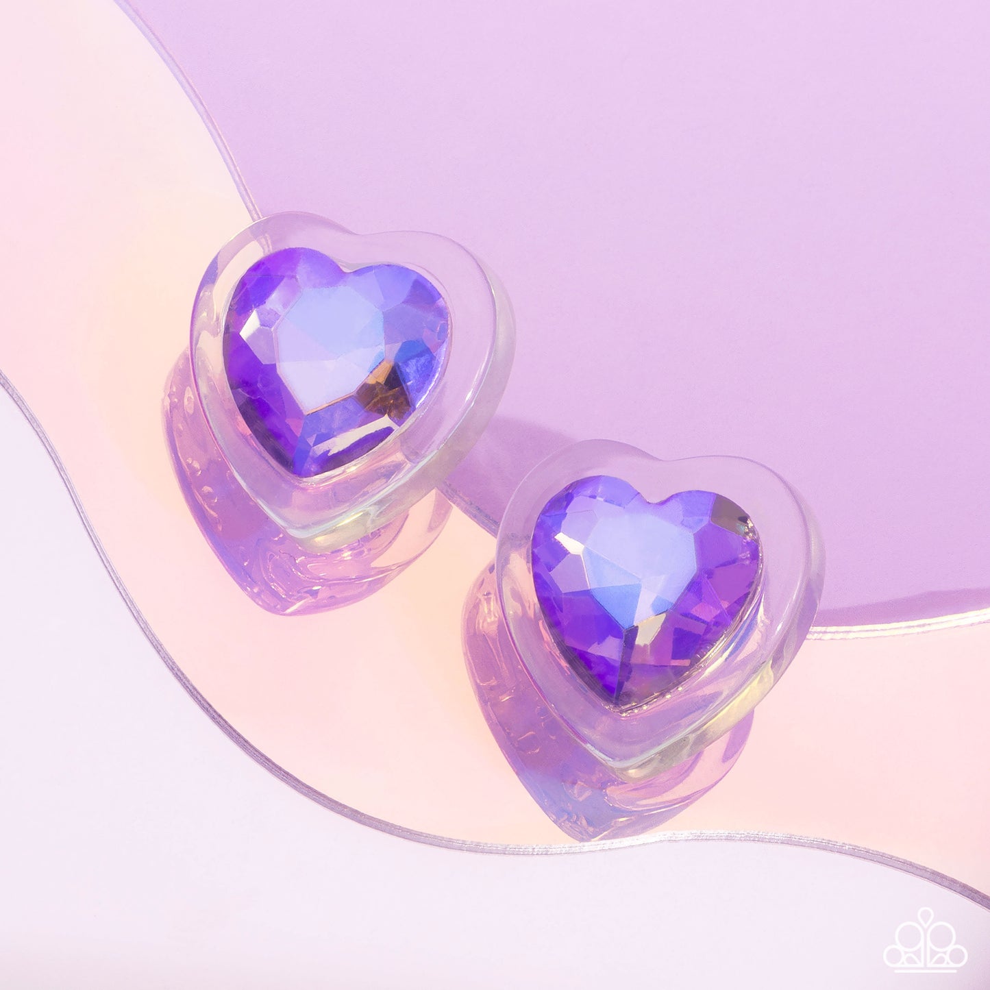 Heart-Pounding Haute - purple - Paparazzi earrings