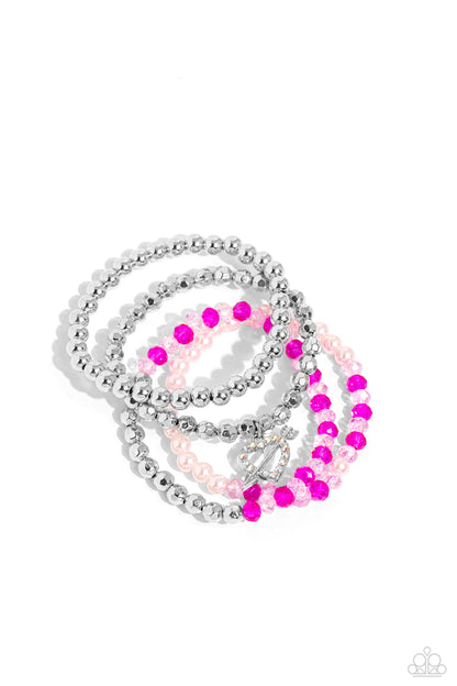 Heart-struck Haute - multi - Paparazzi bracelet