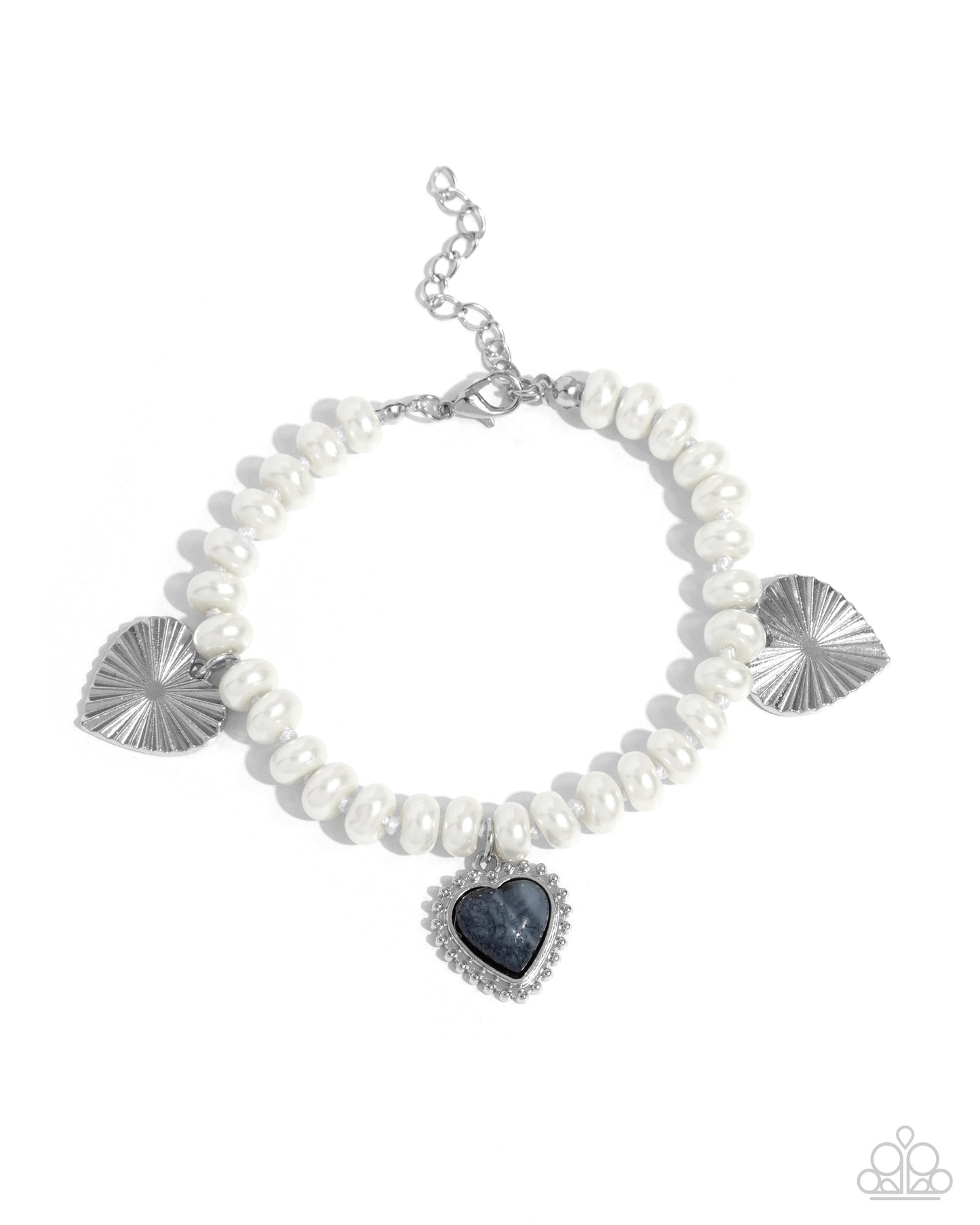 Heart-struck Haven - silver - Paparazzi bracelet