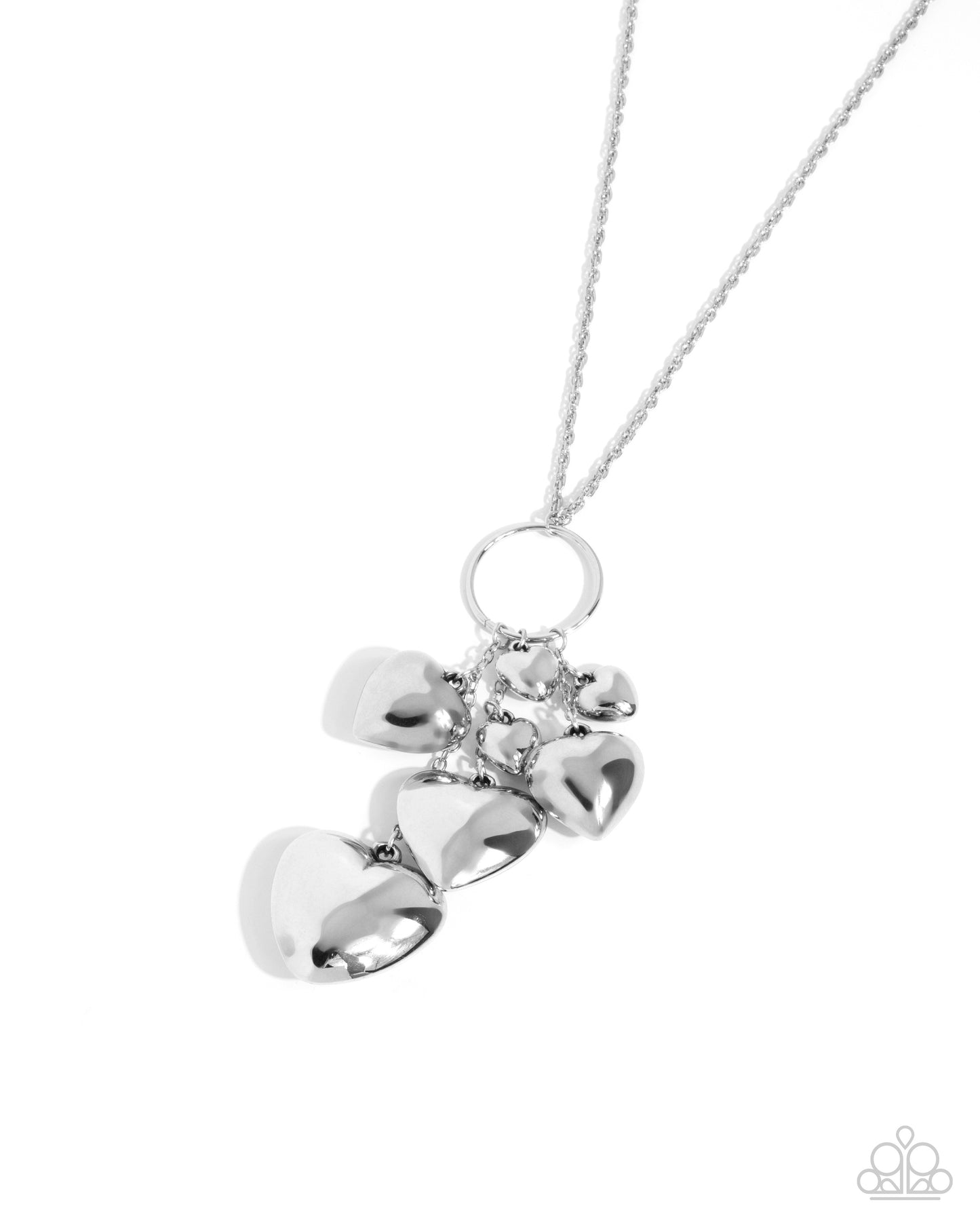 Heart Haul - silver - Paparazzi necklace