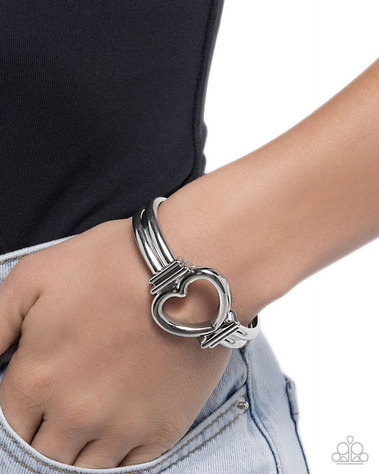 Heart Horizon - silver - Paparazzi bracelet