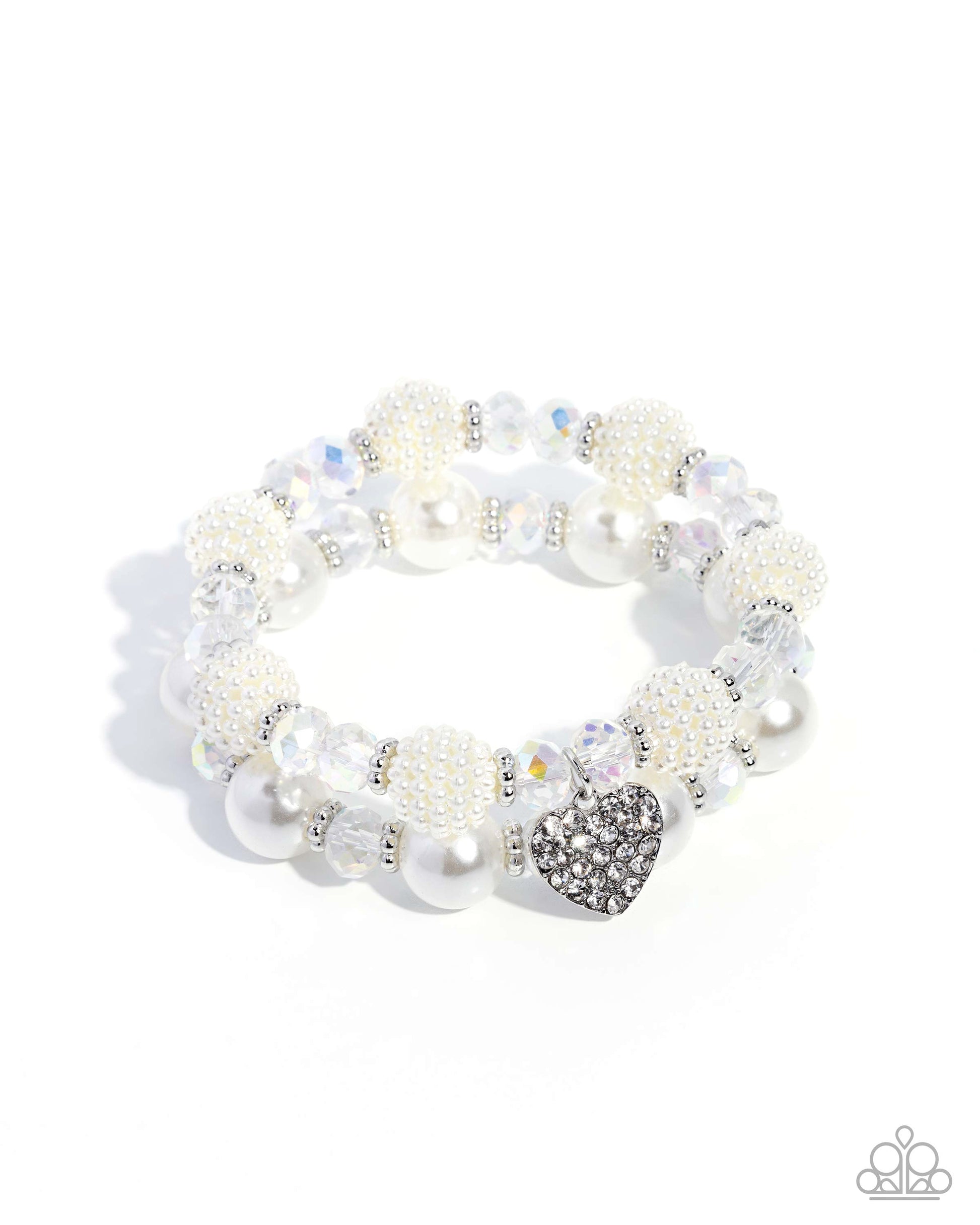 Heart Hustle - white - Paparazzi bracelet