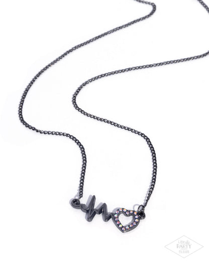 Heartbeat Street - purple - Paparazzi necklace