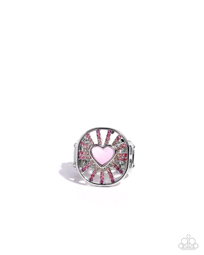 Heartburst Haute - pink - Paparazzi ring
