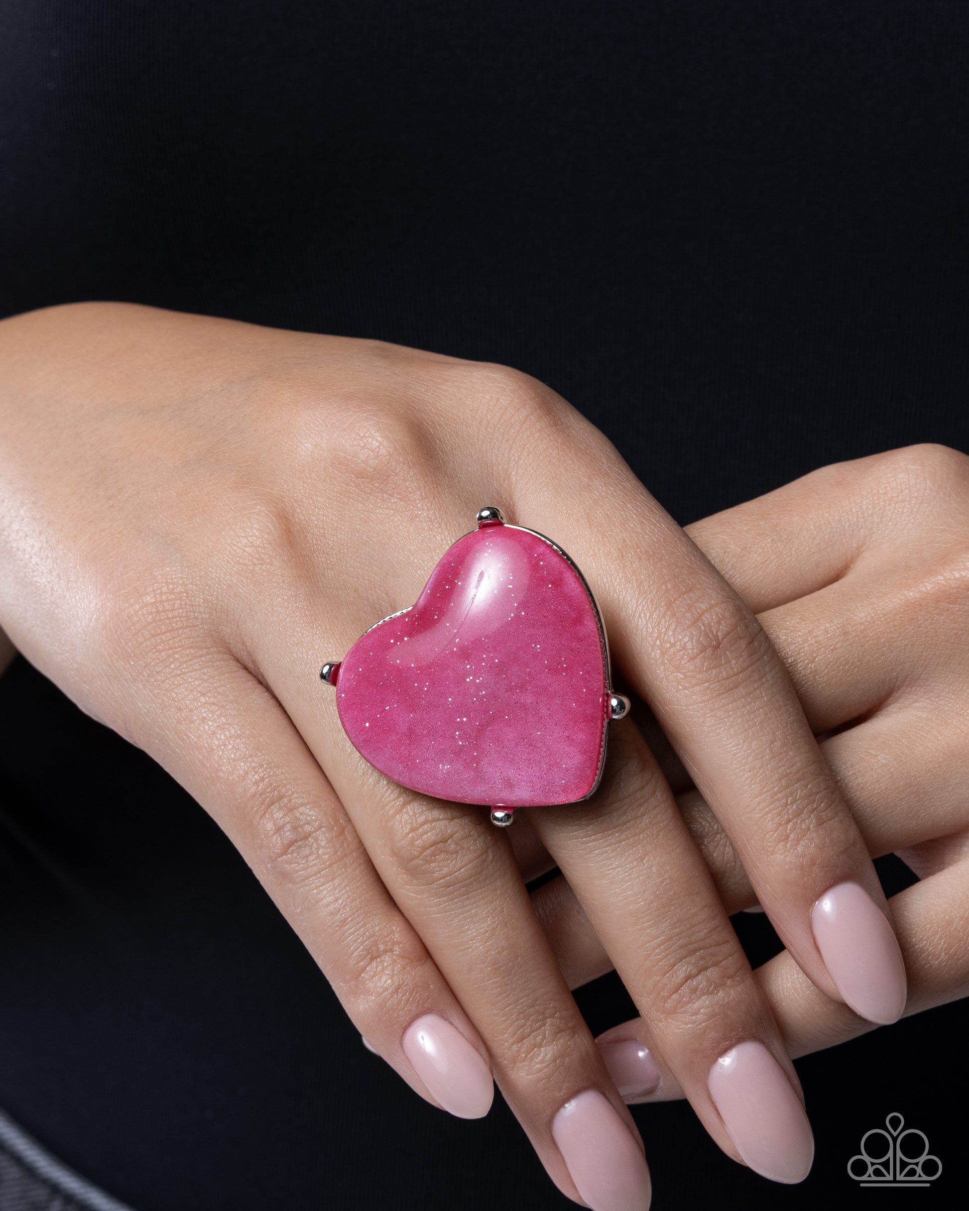 Heartfelt Hallmark - pink - Paparazzi ring