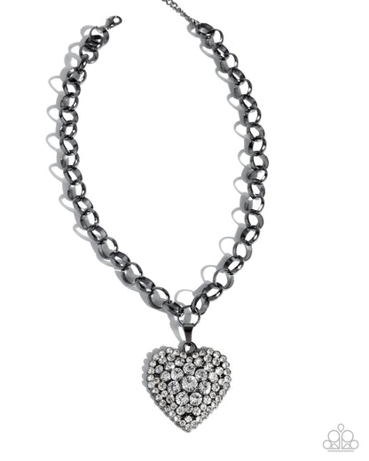Heartfelt Havana - black - Paparazzi necklace