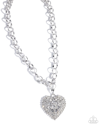 Heartfelt Havana - white - Paparazzi necklace