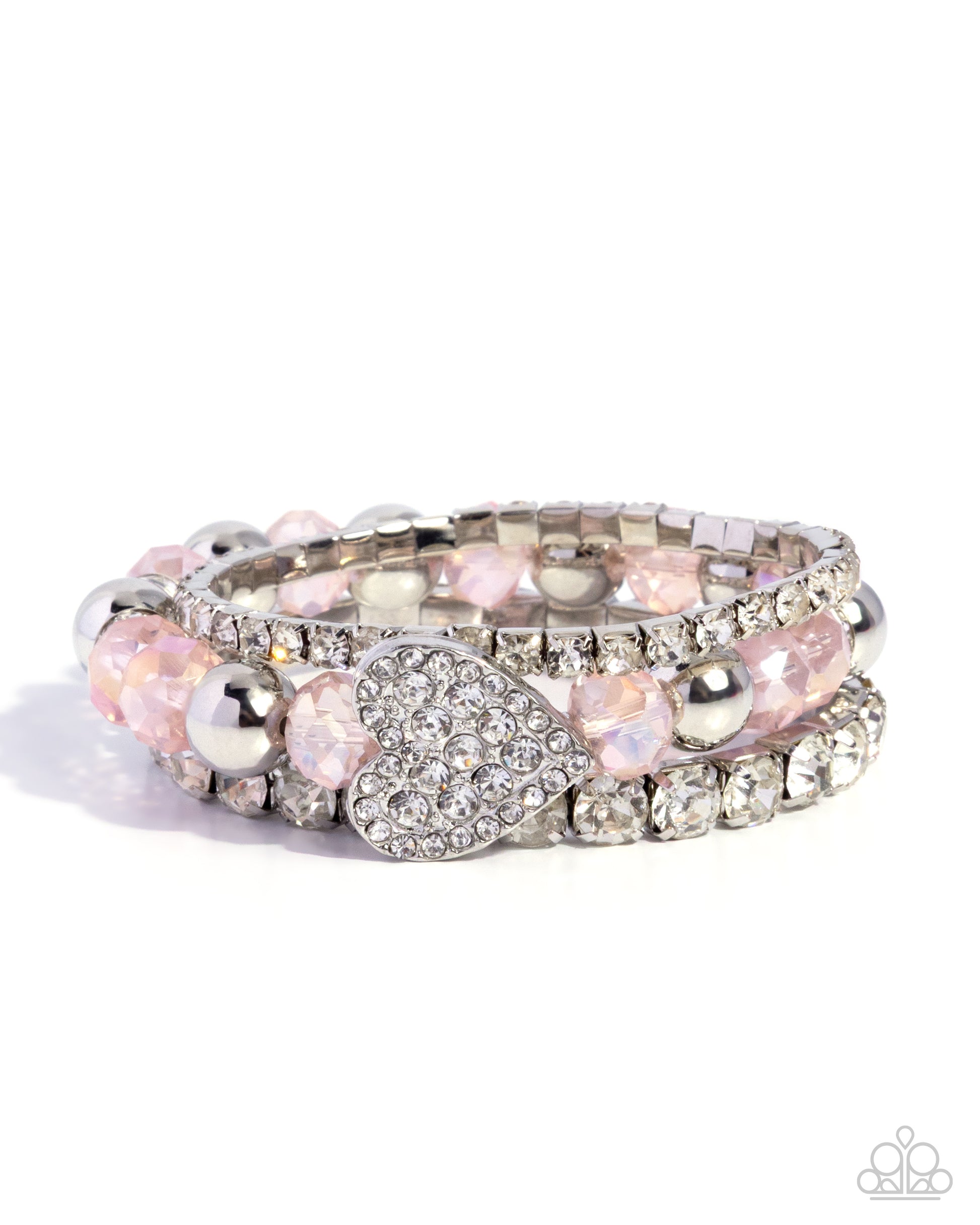 Heartfelt Heiress - pink - Paparazzi bracelet