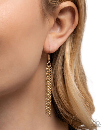 Heartfelt Honor - gold - Paparazzi necklace