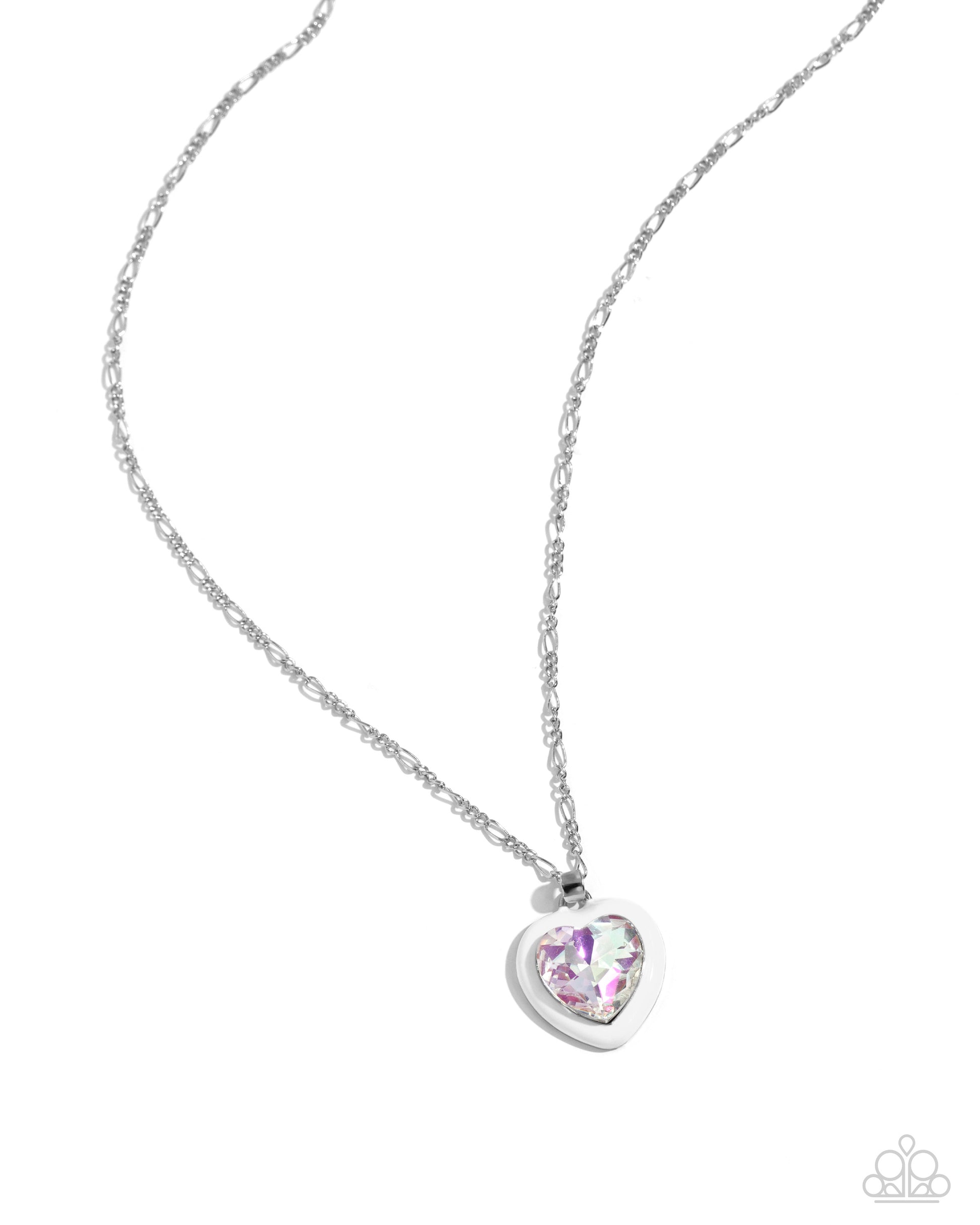 Heartfelt Hope - white - Paparazzi necklace