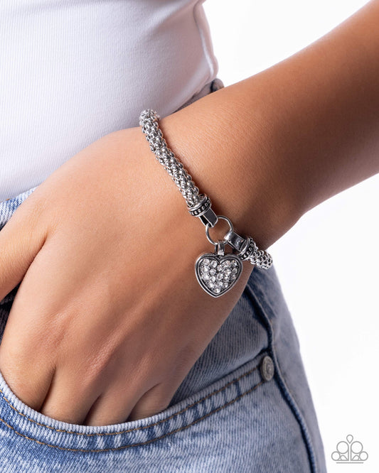 Heartfelt Hostess - white - Paparazzi bracelet