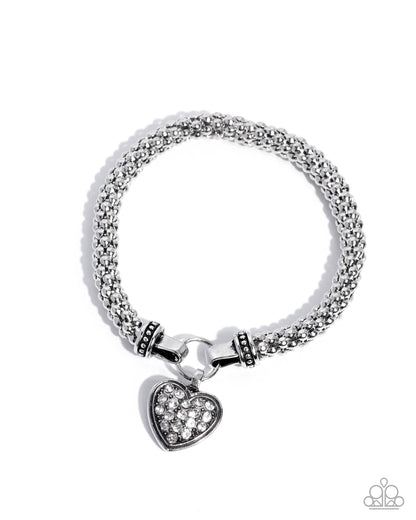 Heartfelt Hostess - white - Paparazzi bracelet