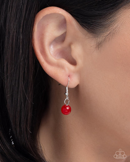 Heartfelt Hummingbird - red - Paparazzi necklace