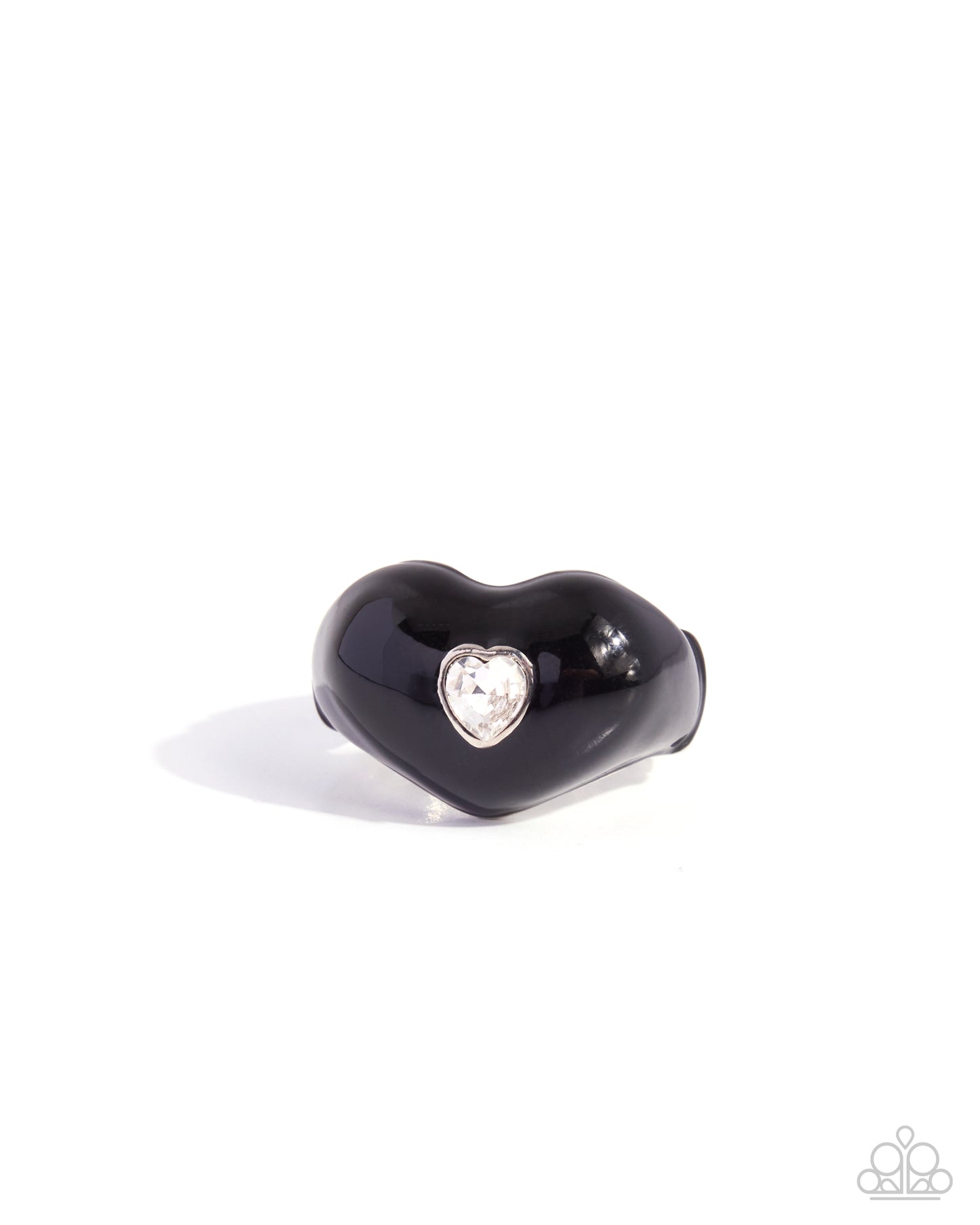 Heartfelt Hymn - black - Paparazzi ring