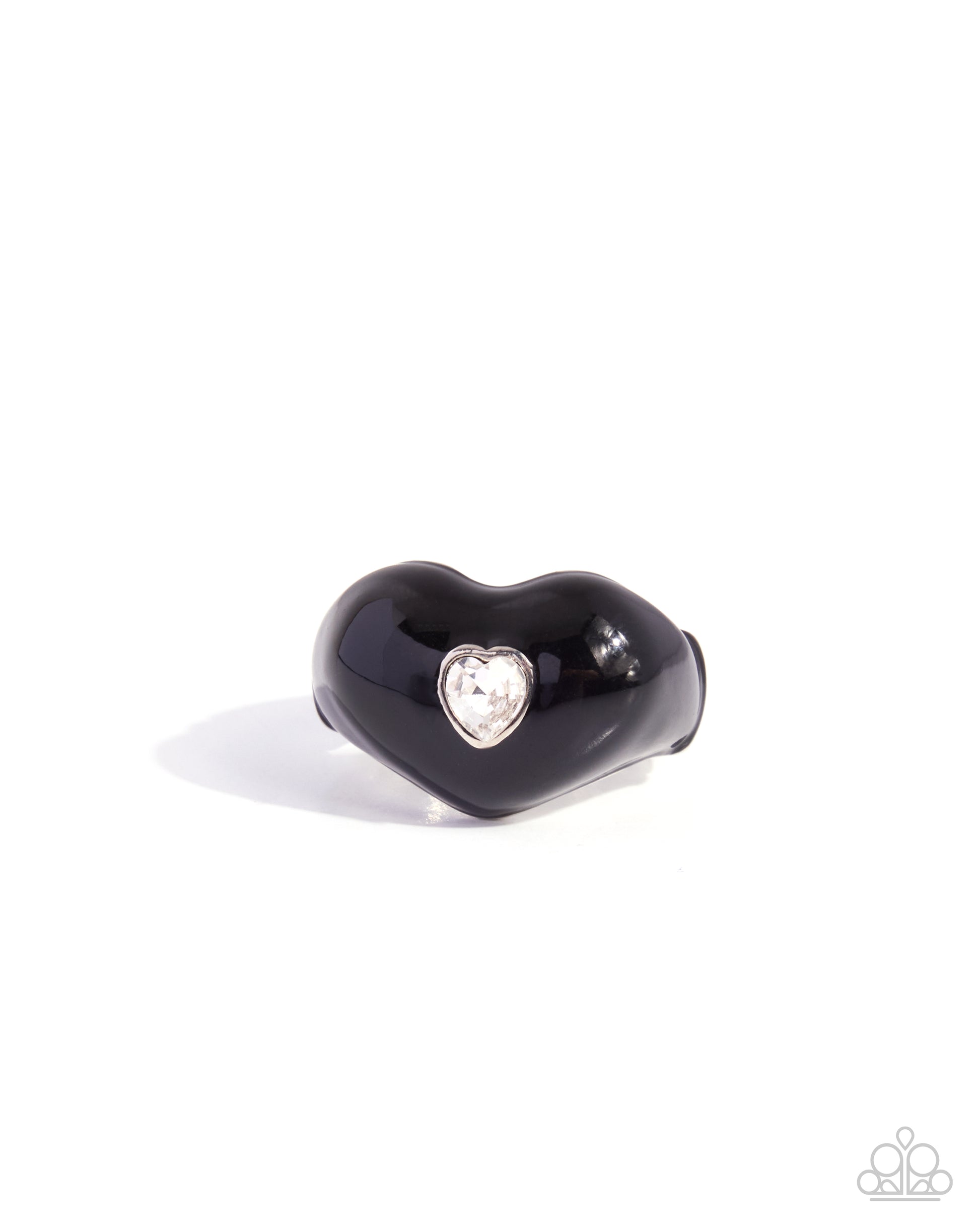 Heartfelt Hymn - black - Paparazzi ring