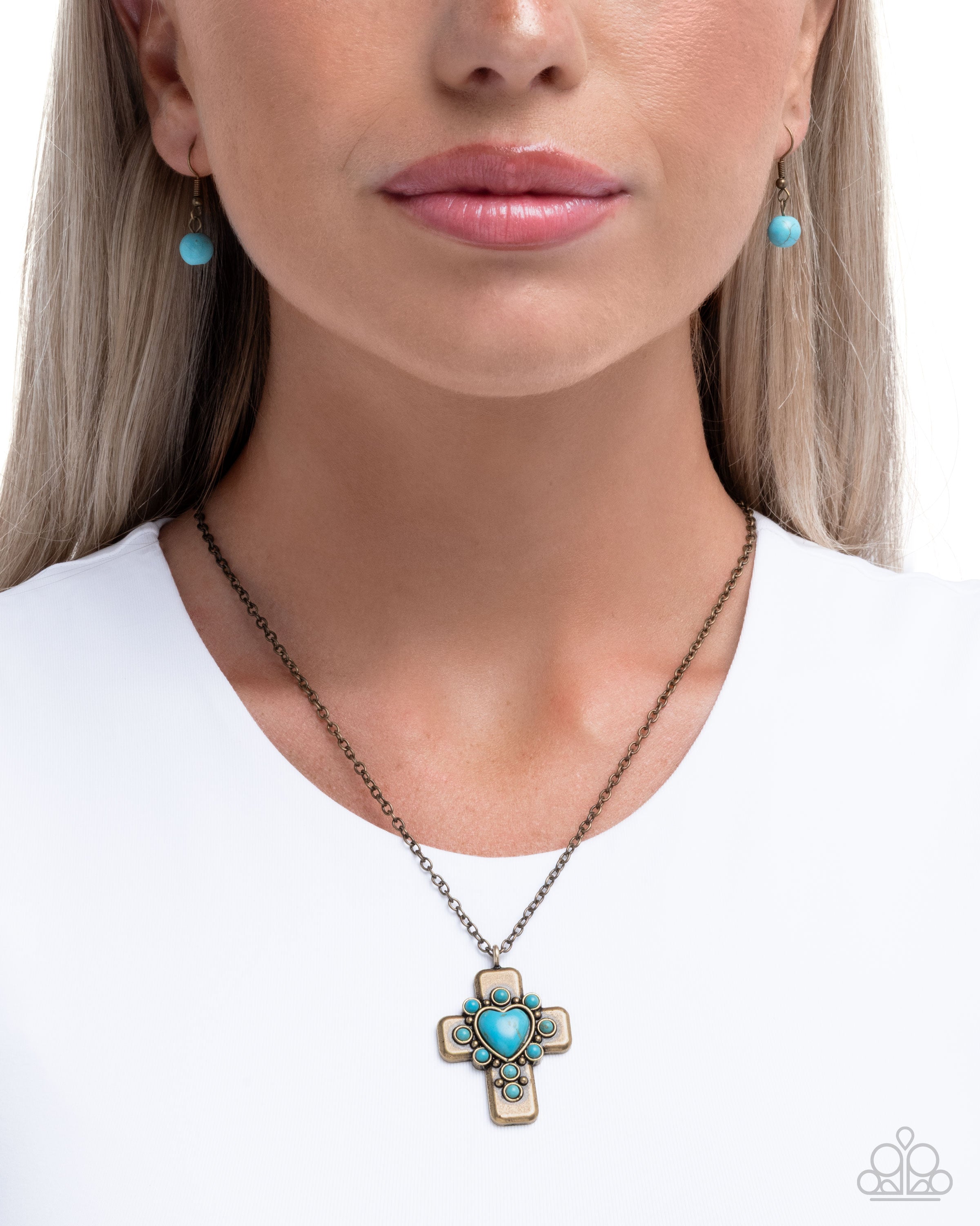 Heavenly Color - brass - Paparazzi necklace – JewelryBlingThing