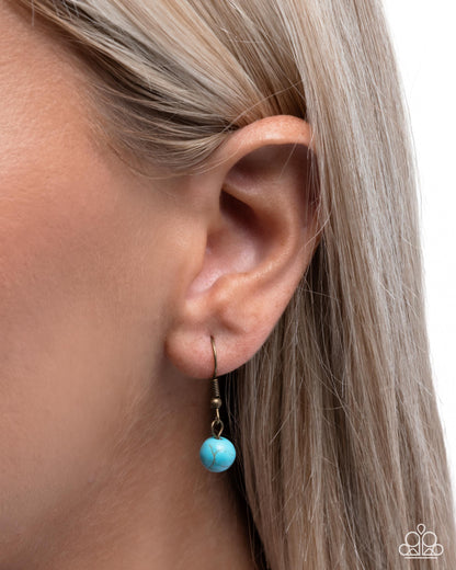 Heavenly Color - brass - Paparazzi necklace