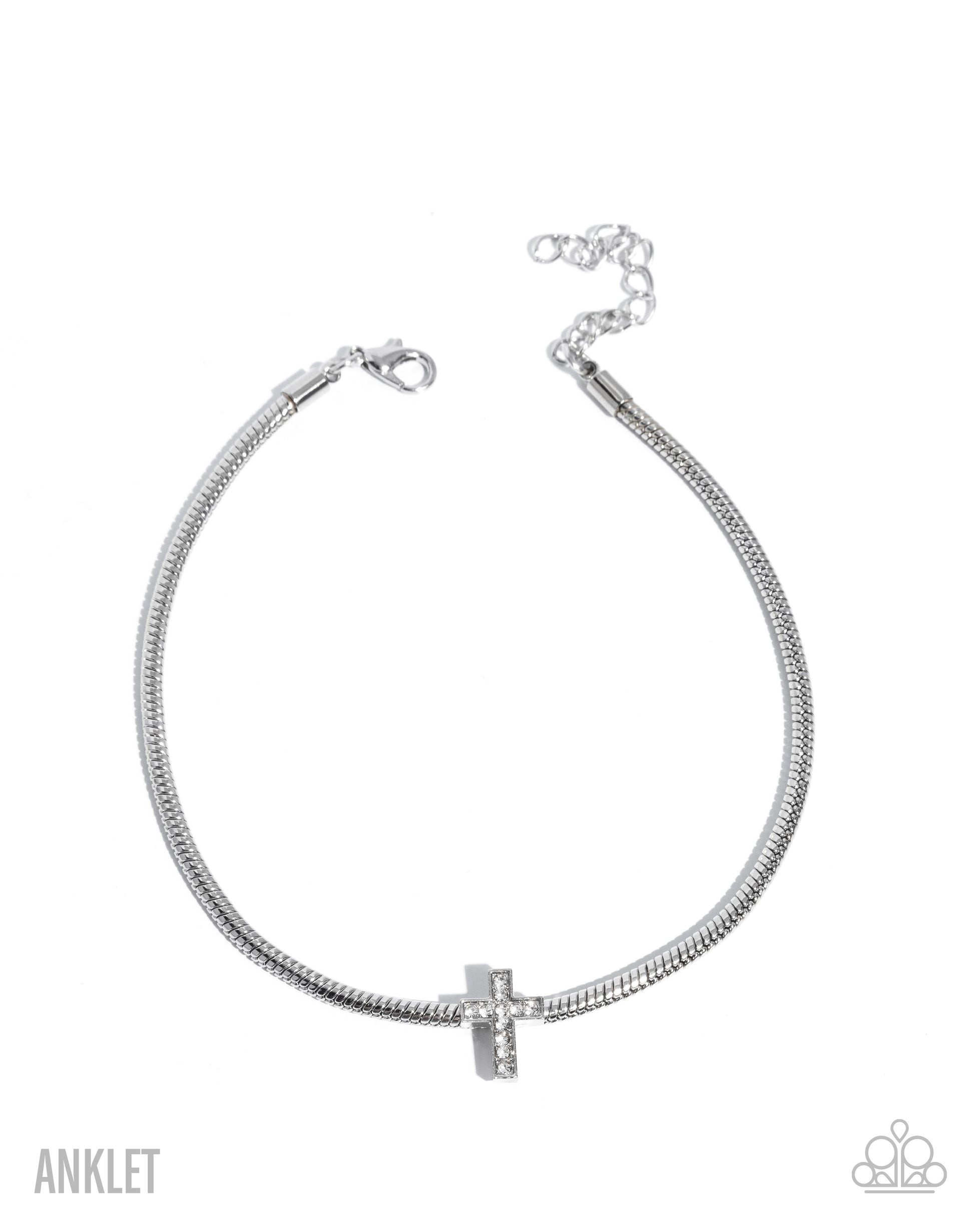 Heavenly Hope - white - Paparazzi anklet